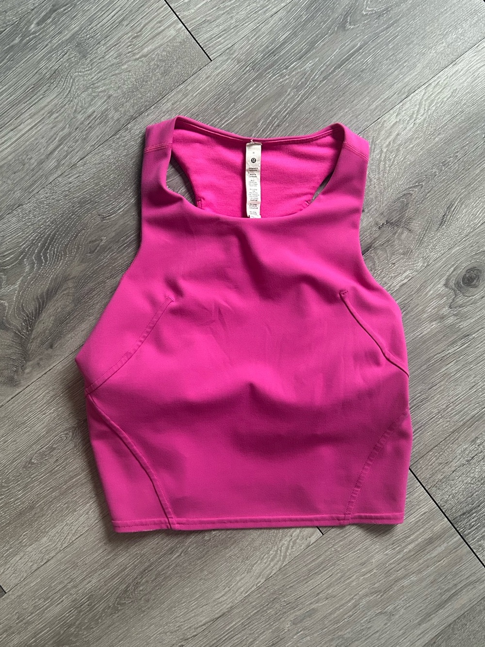 lululemon athletica Racerback Crop Tank in Bright Pink